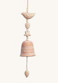 Terracotta windgong met vogel | 9 x 42cm